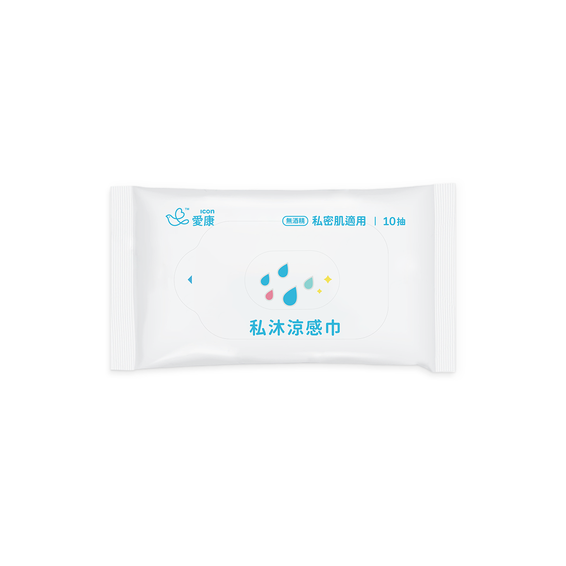 ICON Intimate Area Cleansing Cooling Wipes - Pack of 10 Sheets