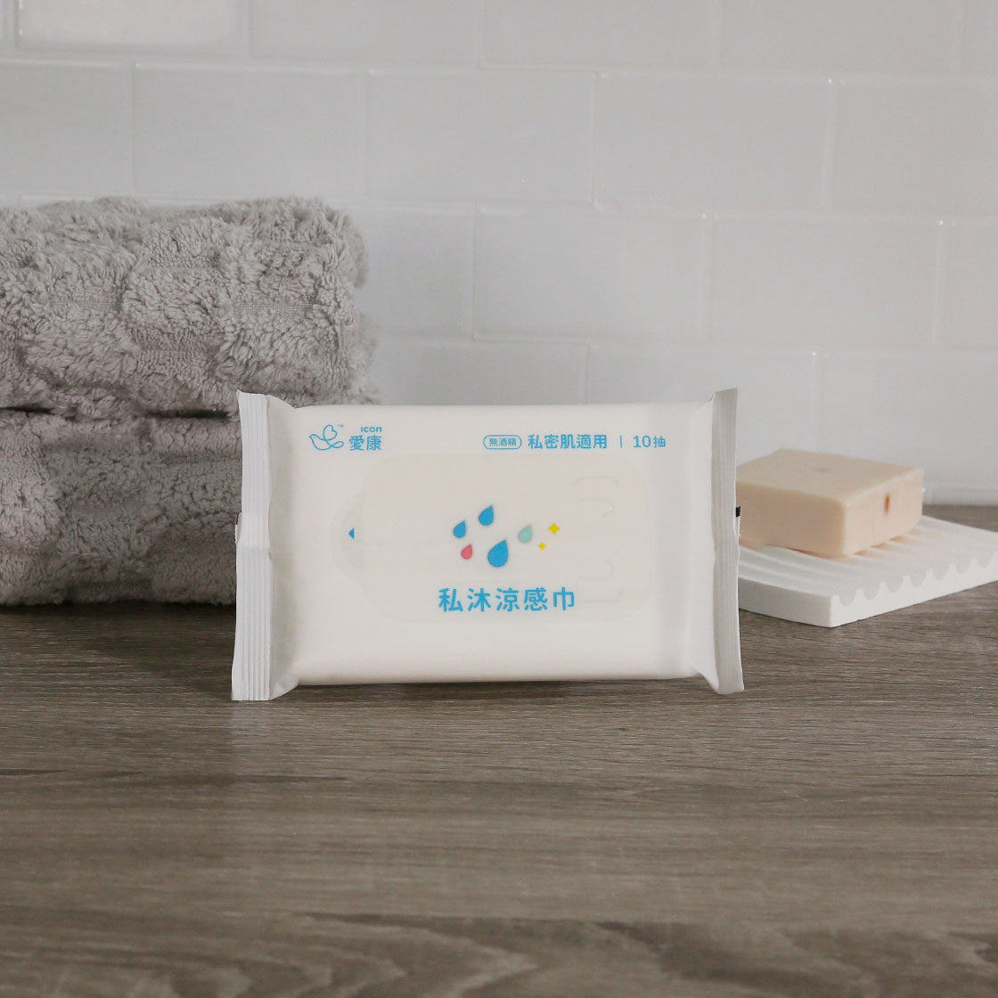 ICON Intimate Area Cleansing Cooling Wipes - Pack of 10 Sheets