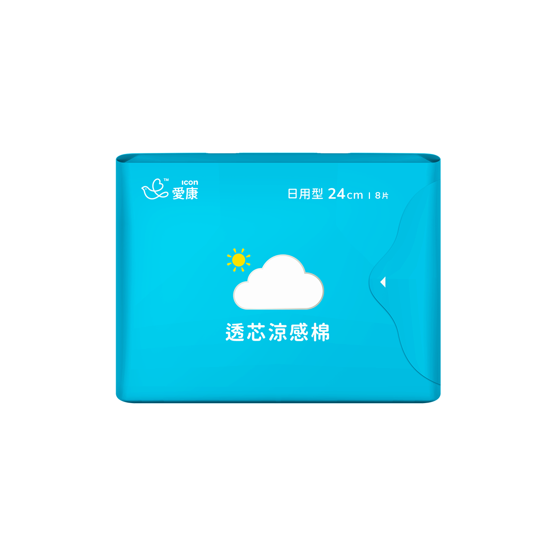 ICON Cooling Sanitary Napkin - Regular Flow Type 24cm